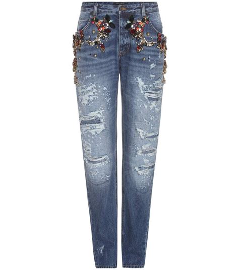 dolce gabbana crystal embellished jeans|dolce gabbana jeans sale.